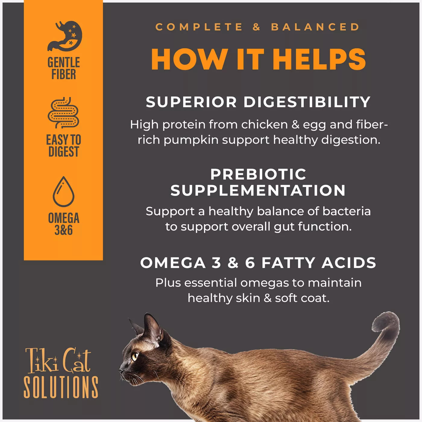 Tiki Cat Solutions Digestion - Chicken & Egg Mousse 2.4oz Pouch