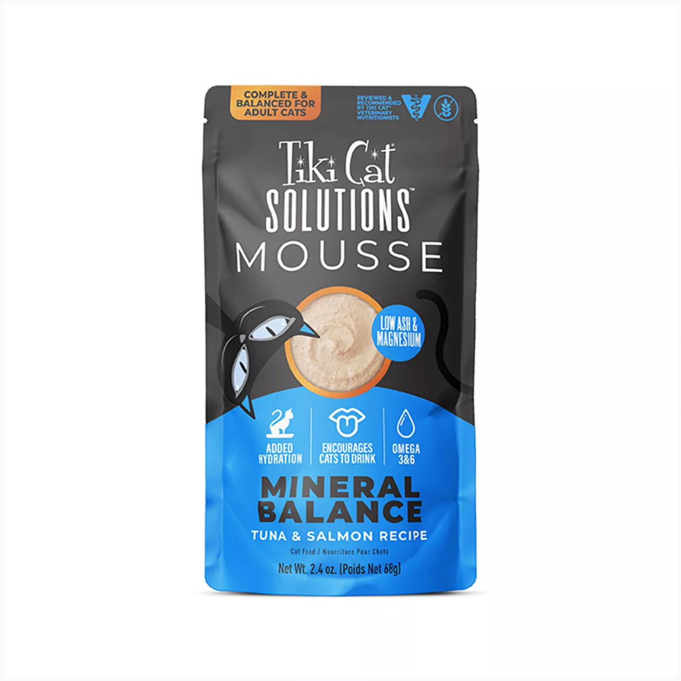 Tiki Cat Solutions Digestion - Tuna & Salmon Mousse 2.4oz Pouch
