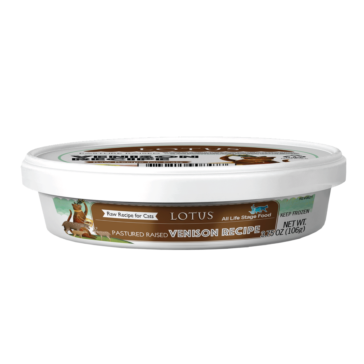 Lotus Raw Venison Frozen Cat Food
