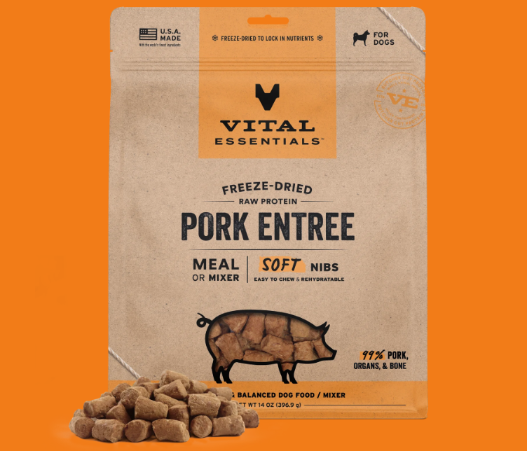 Vital Essentials Soft Nibs Pork Entree