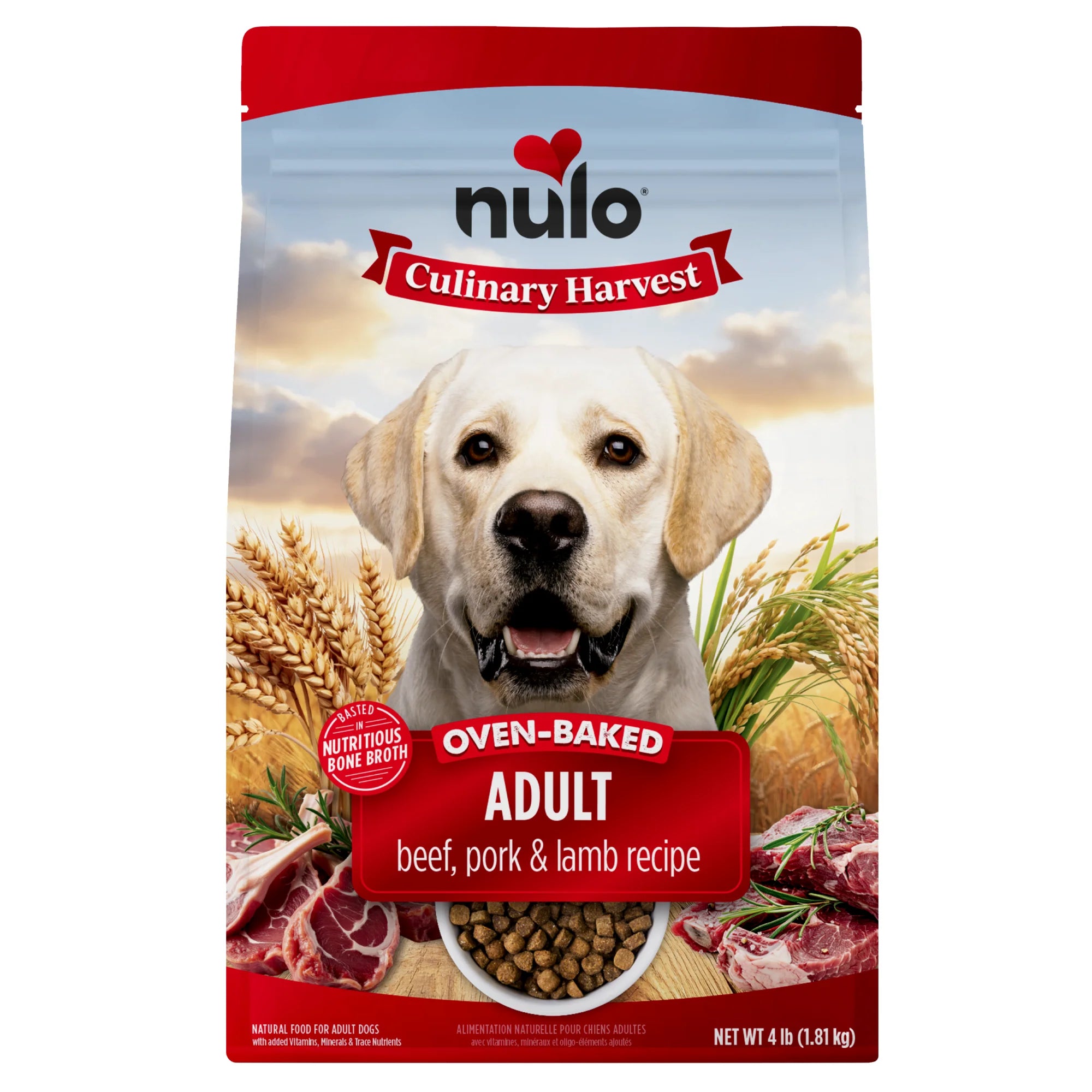 Nulo Culinary Harvest Beef, Pork & Lamb Oven Baked Kibble