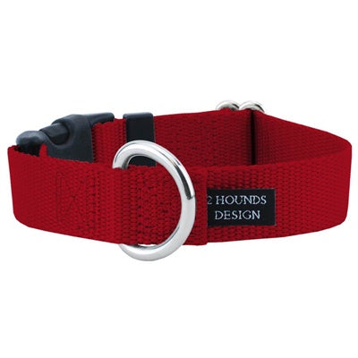 2Hounds 1” Wide Solid Colored Side Release Collar