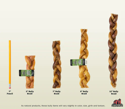 RedBarn Braided Bully Stick
