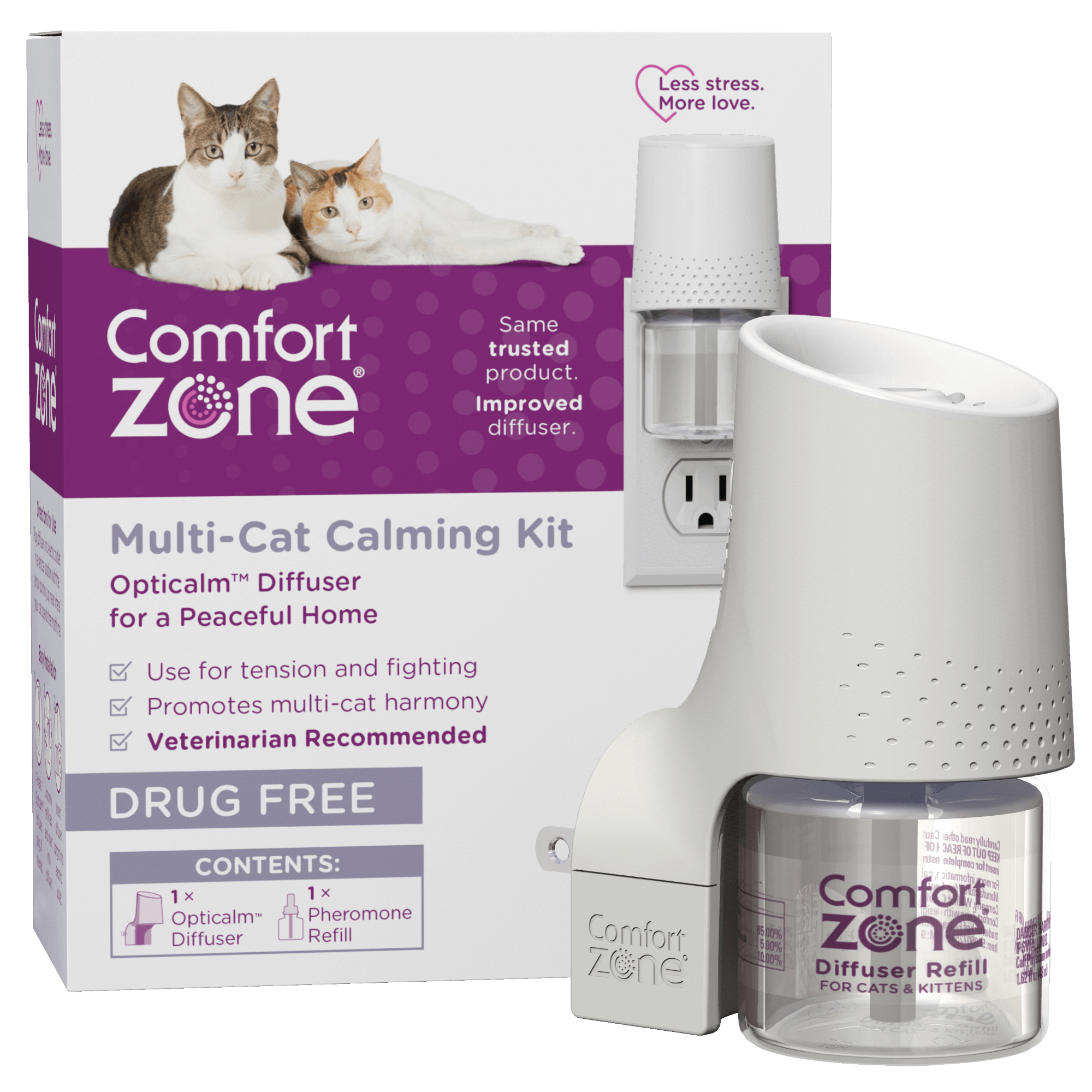 Comfort Zone Multi-Cat Calming Diffuser Kit