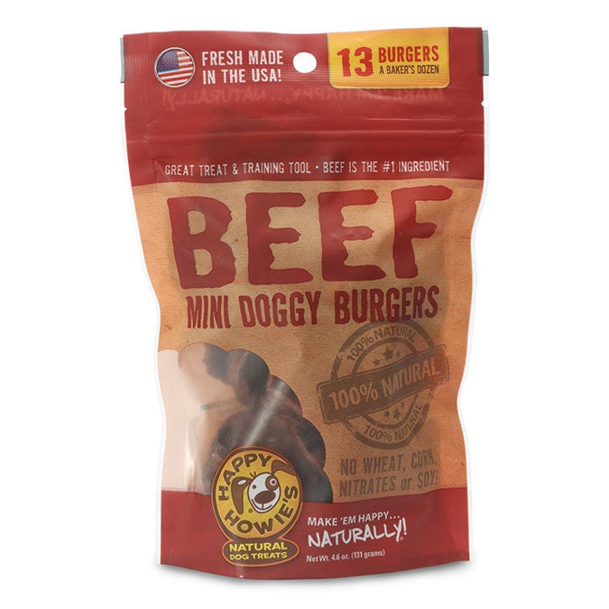 Happy Howie's Mini Dog 2in Burgers - 13ct