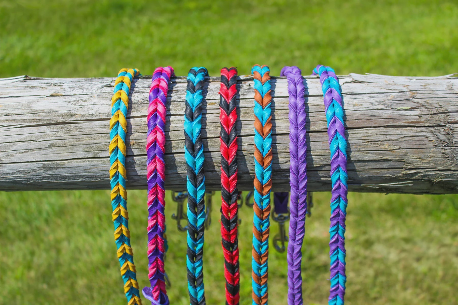 Soft Braided Leather Leash