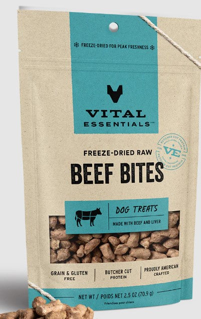 Vital Essentials Freeze-Dried Beef Bites