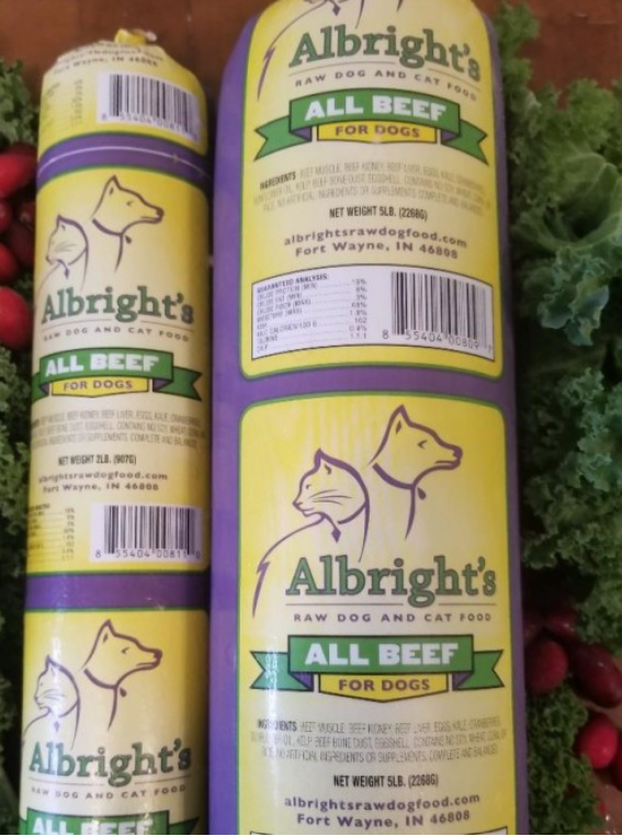 Albright's Beef, Raw Dog Food