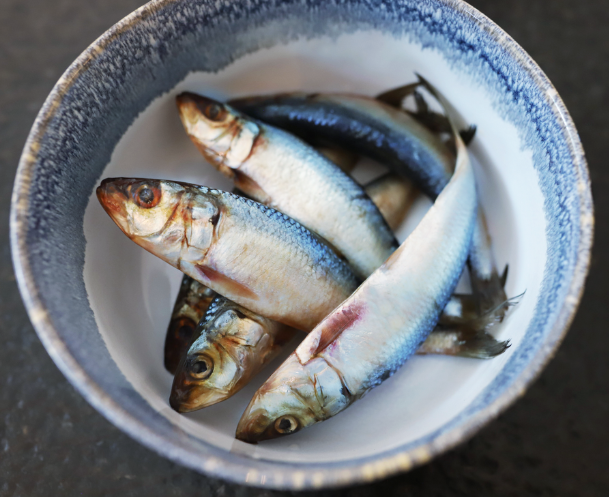 Oma's Pride Frozen Whole Sardines 1lb Pkg