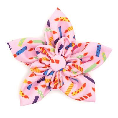 The Worthy Dog Flower- Pink Candle