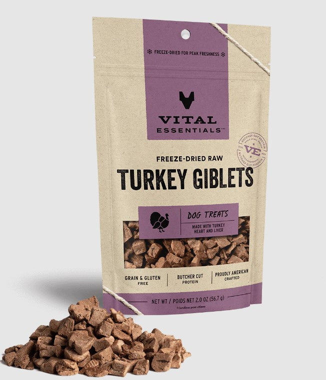 Vital Essentials Freeze-Dried Raw Turkey Giblets