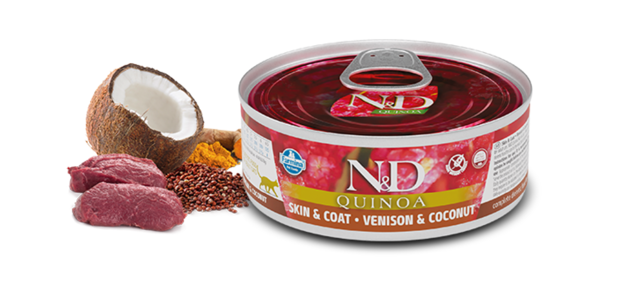 Farmina Quinoa Skin & Coat Venison for Cats - 2.46oz