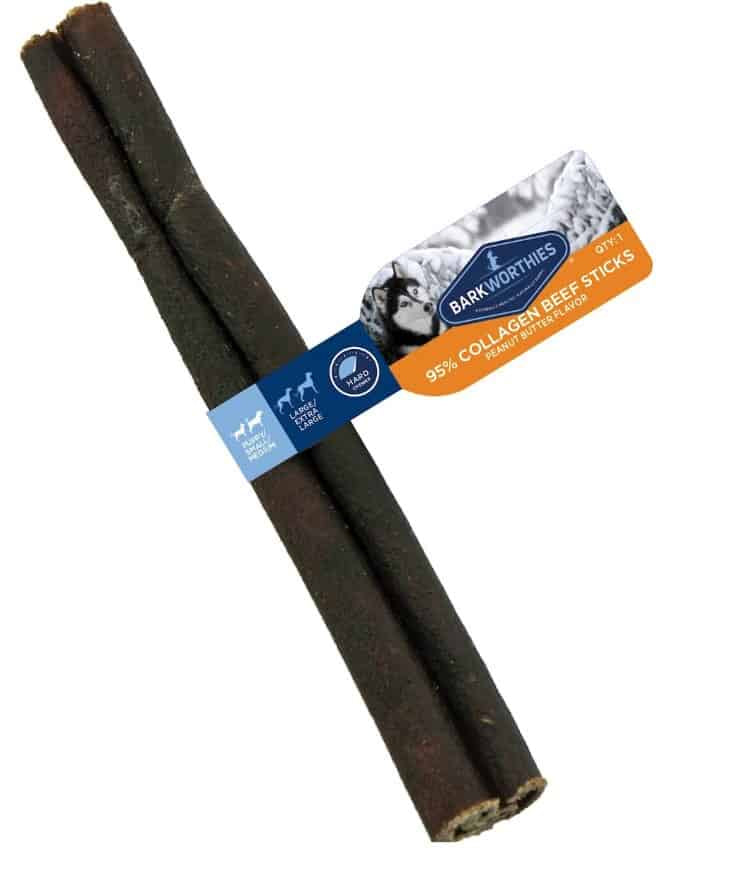 Barkworthies Collagen Stick Peanut Butter Flavored
