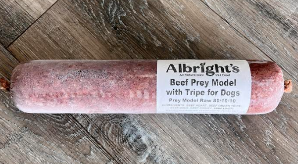 Albright's Beef, Raw Dog Food