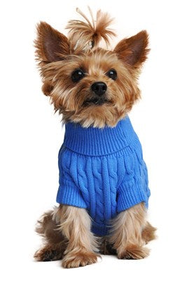 Doggie Design Cable Knit Dog Sweater
