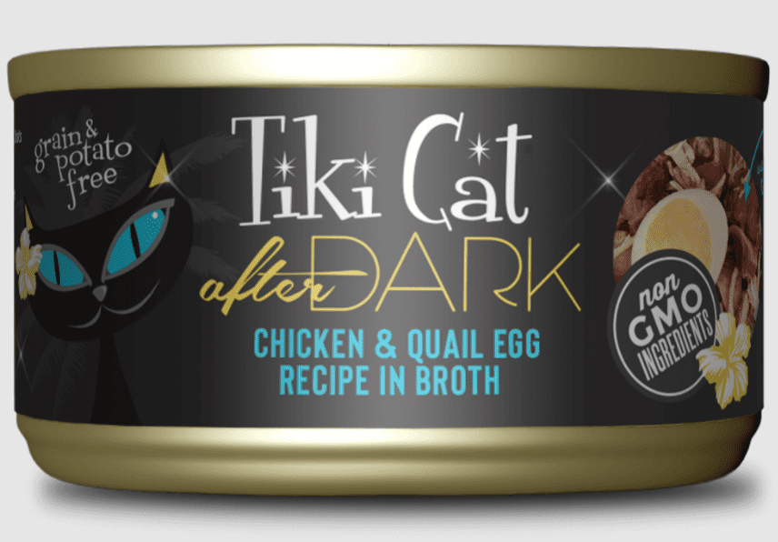 Tiki Cat After Dark Chicken & Quail Egg Recipe in Broth