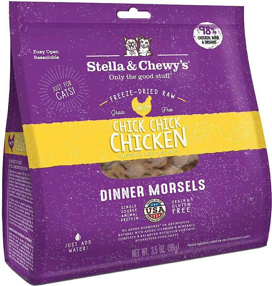 Stella & Chewy's Chick Chick Chicken Dinner Morsels Freeze-Dried Raw Cat Food