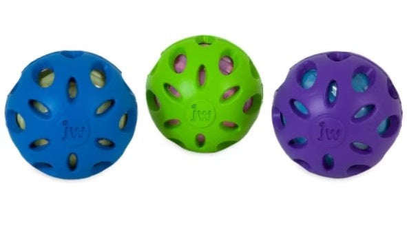 JW Pet Crackle Heads Ball