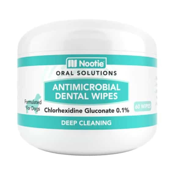 Nootie Antimicrobial Dental Wipes for Dogs