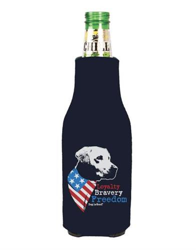 Dog is Good Freedom Beer Koozie