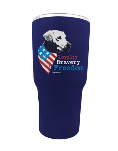Dog is Good Freedom Tumbler