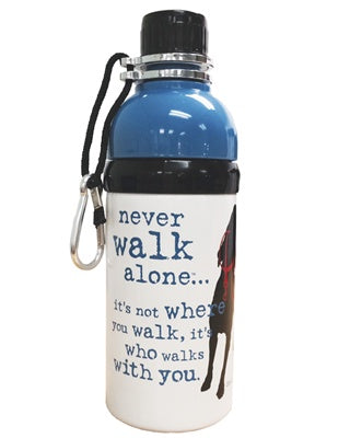 Dog is Good Never Walk Alone Water Bottle