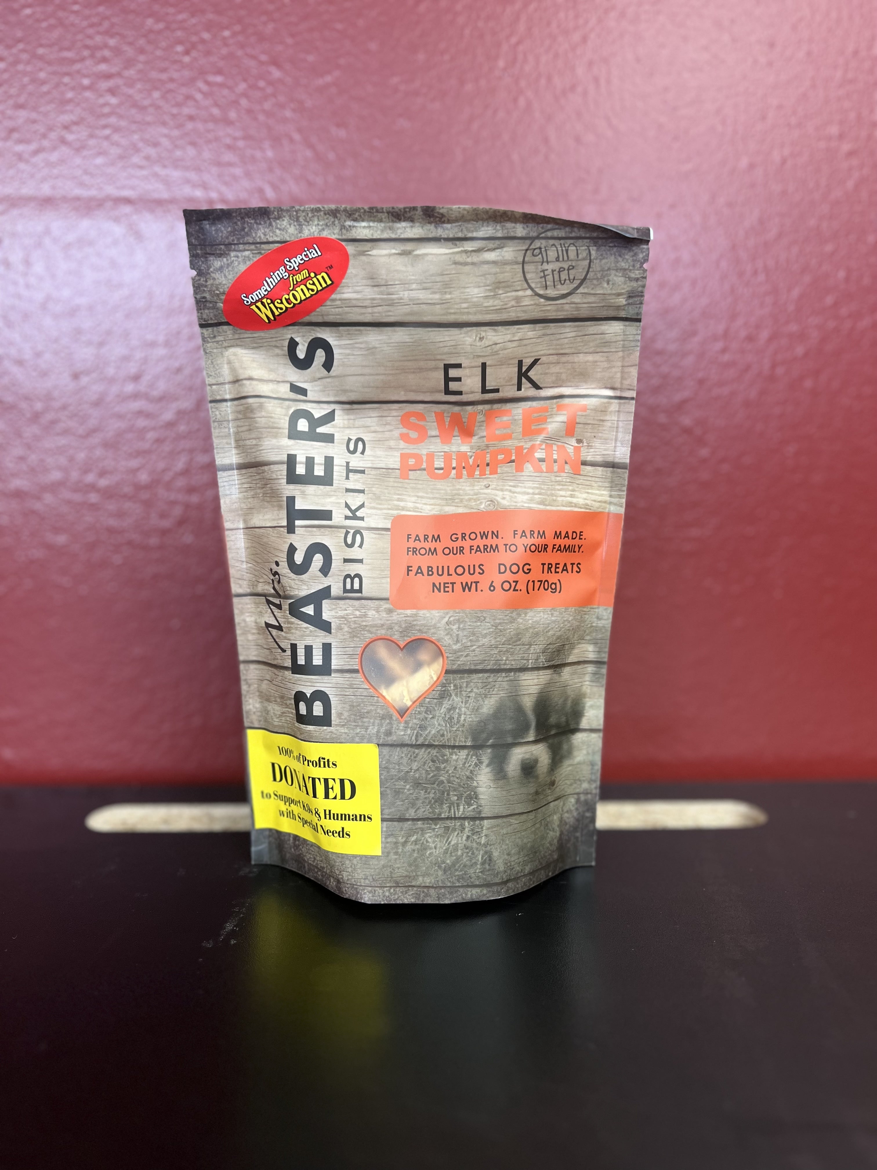 Mrs. Beaster's Grain-Free Biskits Elk Sweet Pumpkin