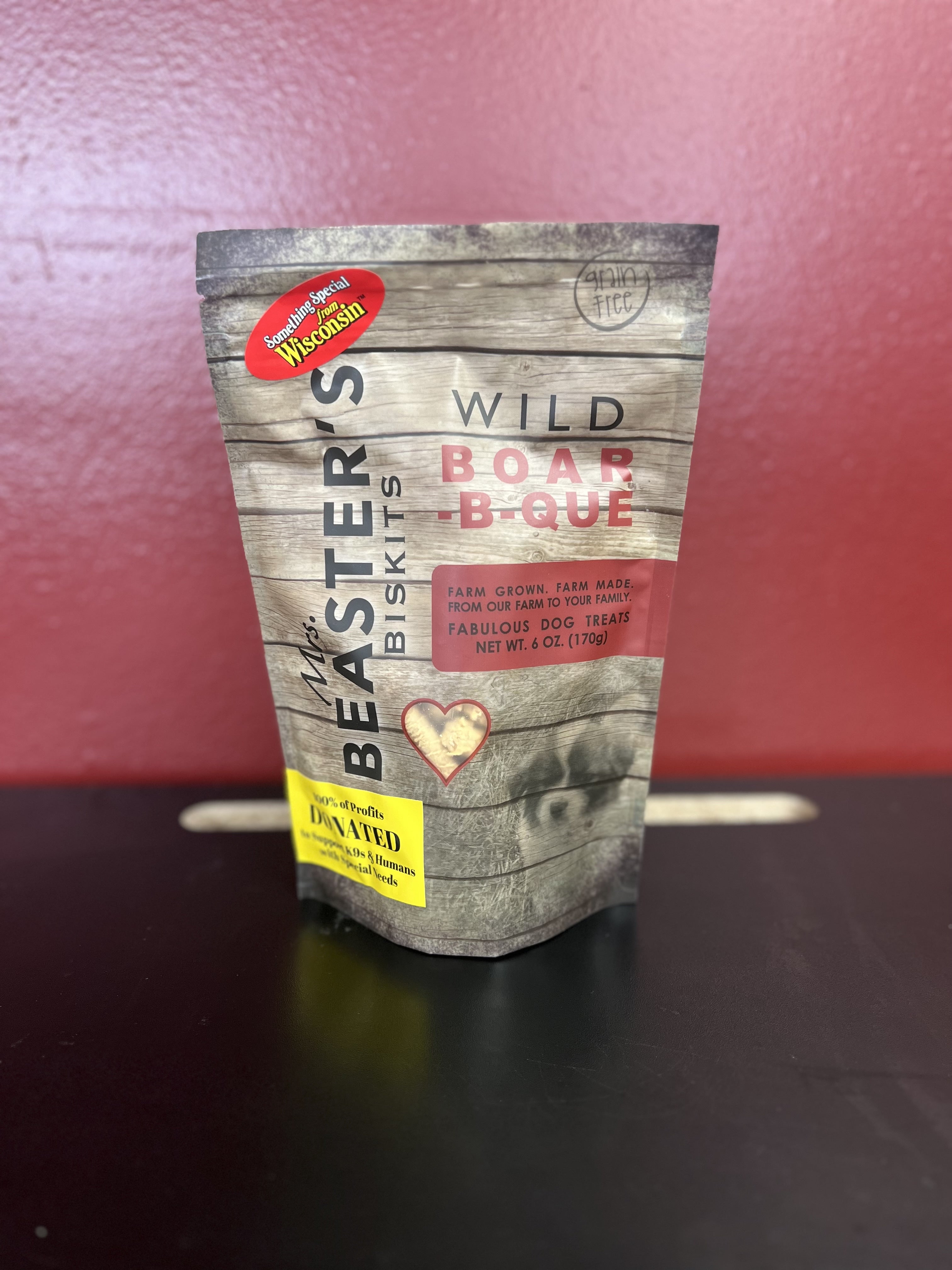 Mrs. Beaster’s Grain-Free Biskits Wild Boar-B-Que