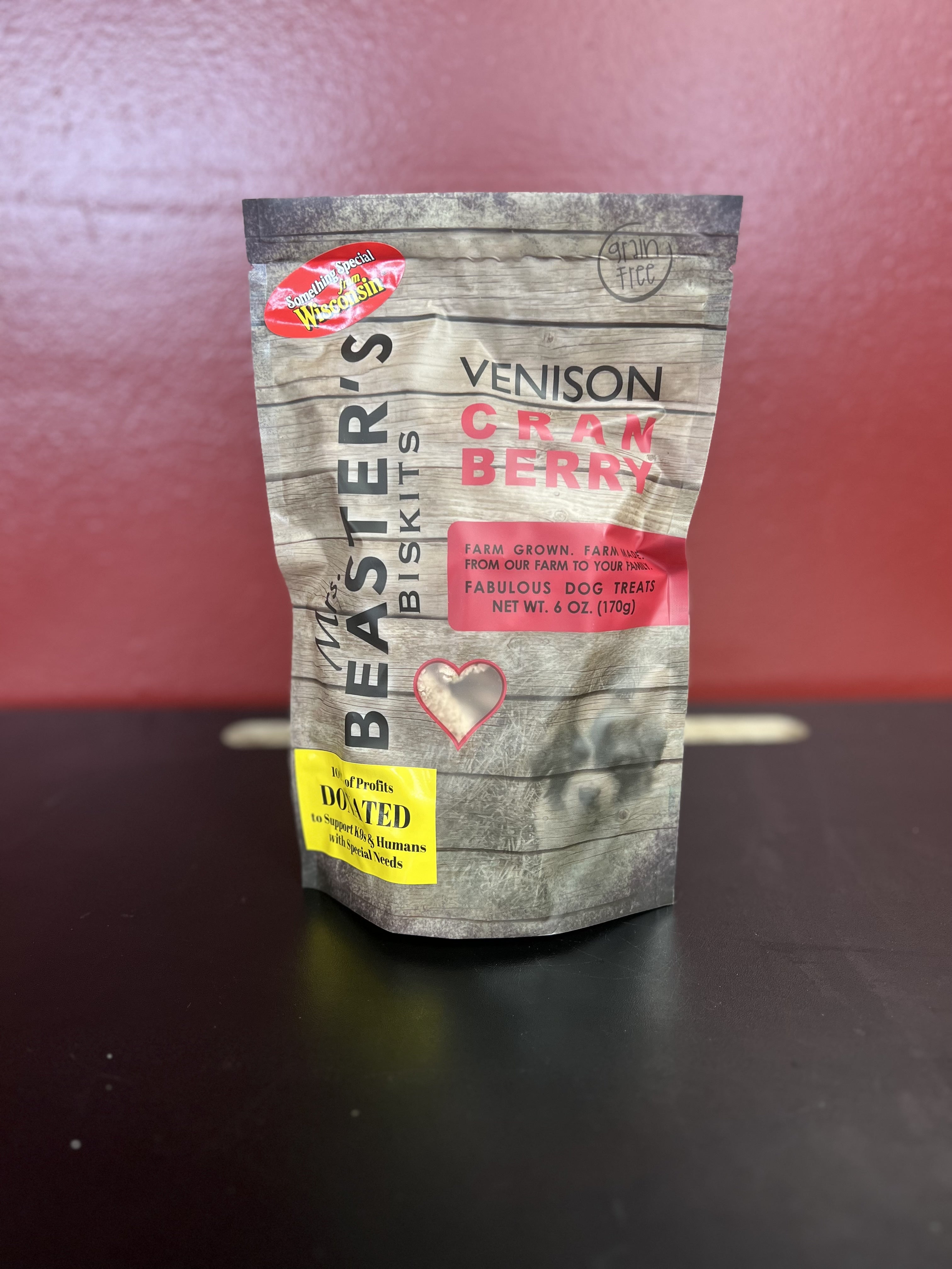 Mrs. Beaster’s Grain-Free Biskits Venison Cranberry