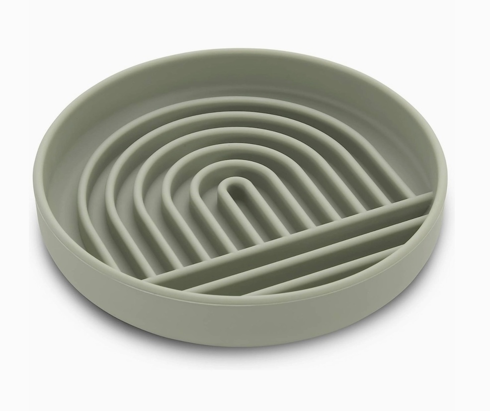 Rainbow Silicone Slow Feeder Enrichment Tray w/ Suction