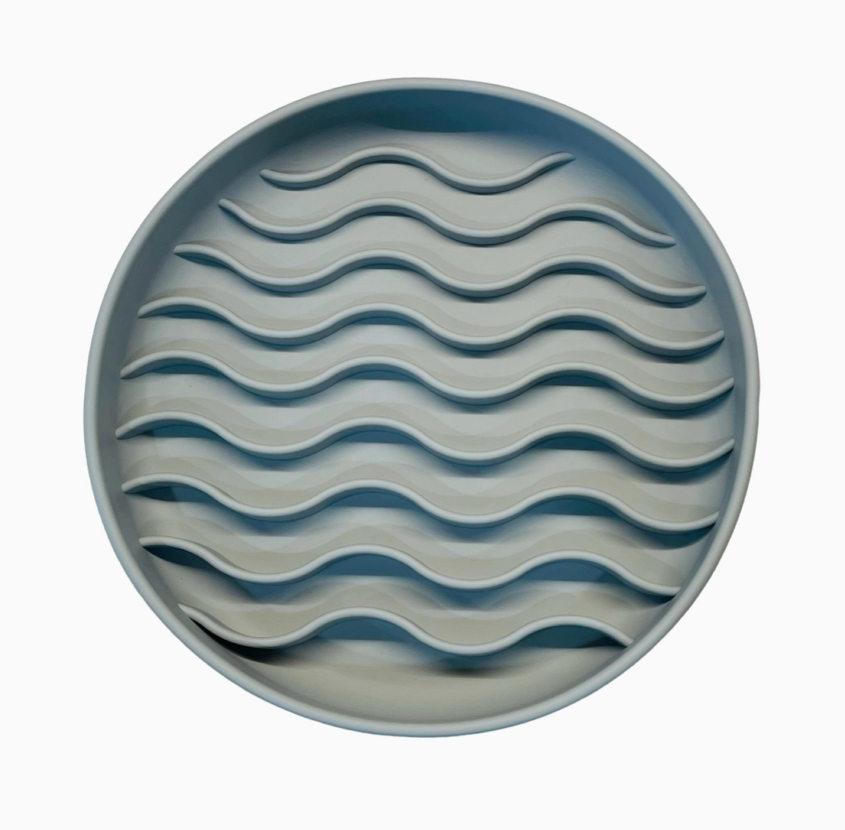 Wave Silicone Slow Feeder Enrichment Tray w/ Suction