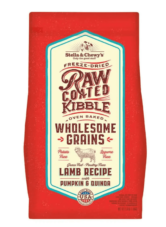 Stella & Chewy's Lamb Recipe with Pumpkin & Quinoa Raw Coated Kibble Wholesome Grains