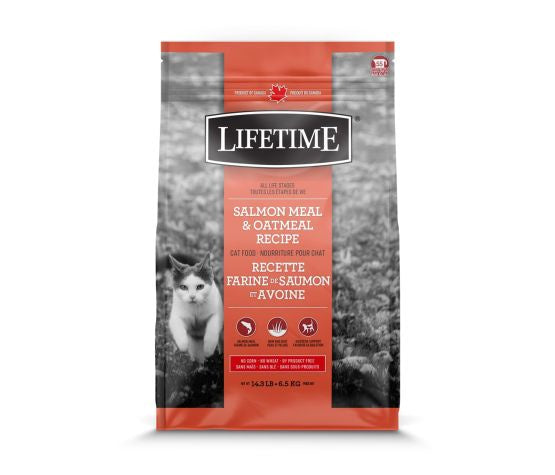 Lifetime Salmon and Oatmeal Cat Kibble