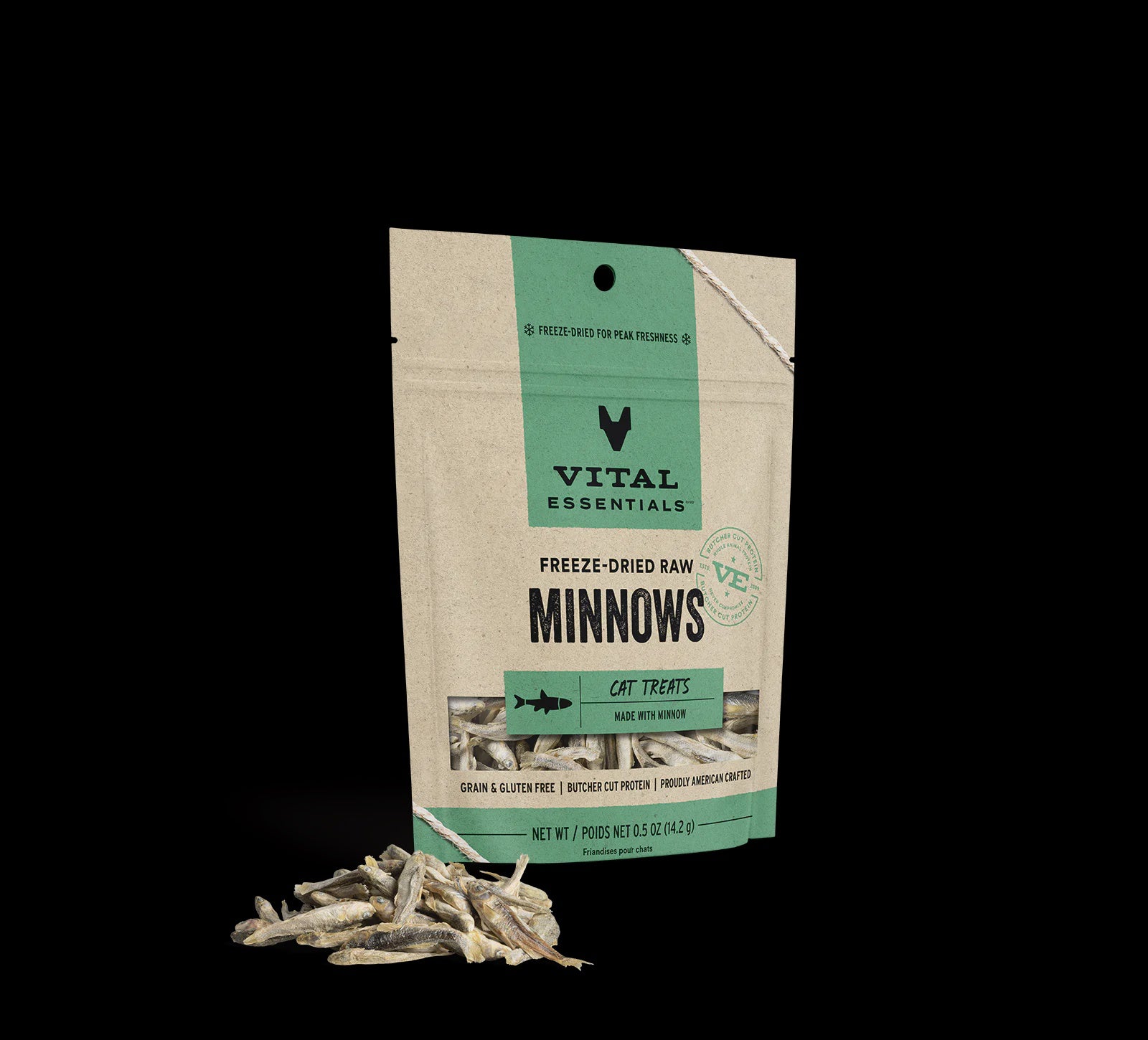 Vital Essentials Freeze Dried Raw Minnows Cat Treat