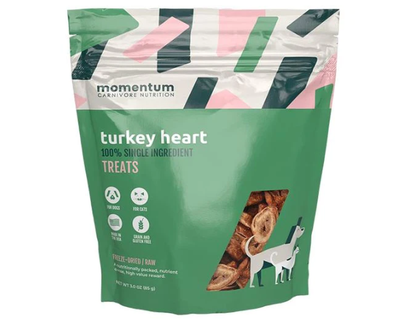 Momentum Freeze Dried Turkey Heart Treats