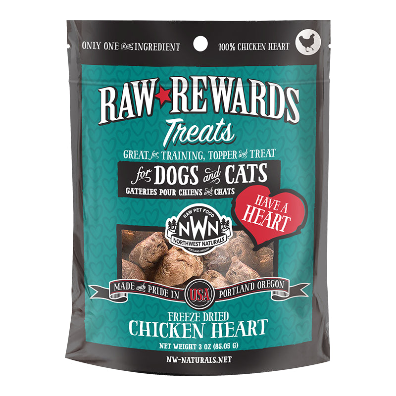 Northwest Naturals Raw Rewards Chicken Heart 10oz
