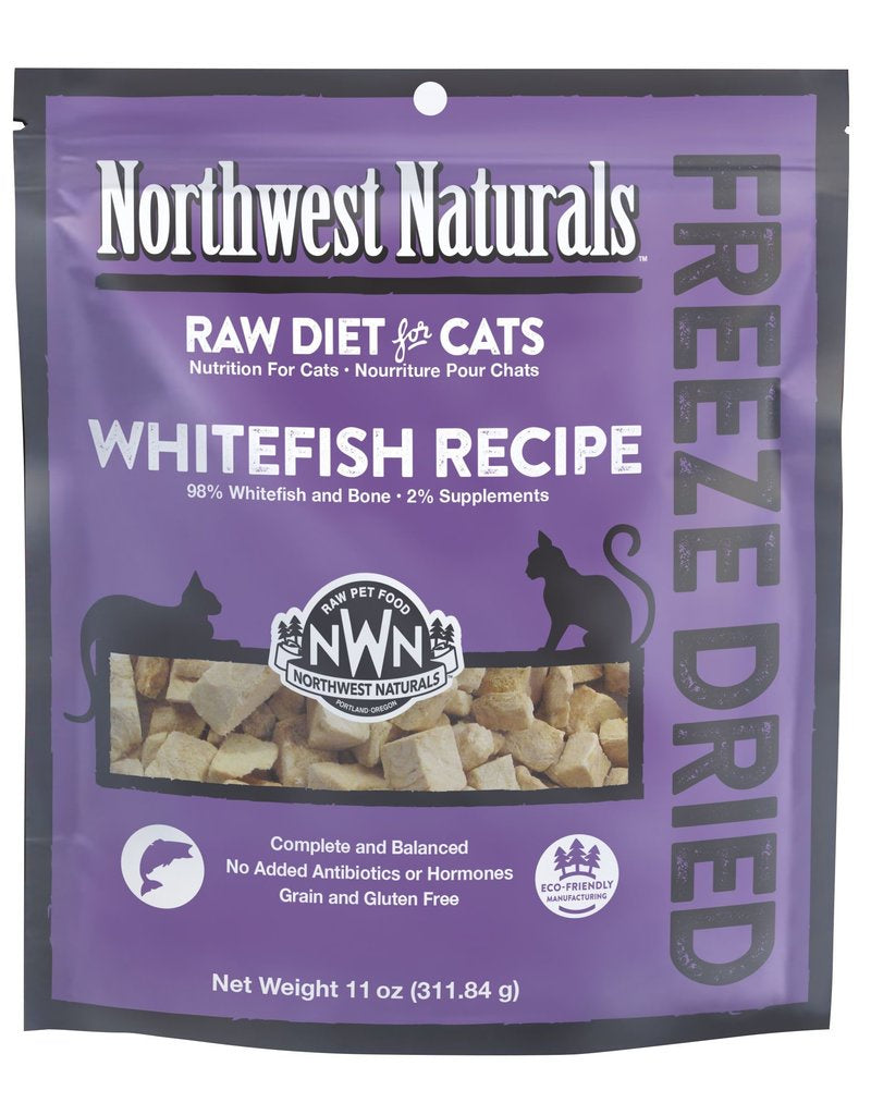 Northwest Naturals Freeze Dried Raw Diet For Cats - Whitefish Recipe 11oz