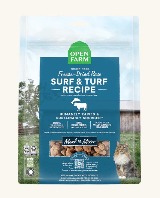 Open Farm Surf & Turf Freeze-Dried Raw Cat Food