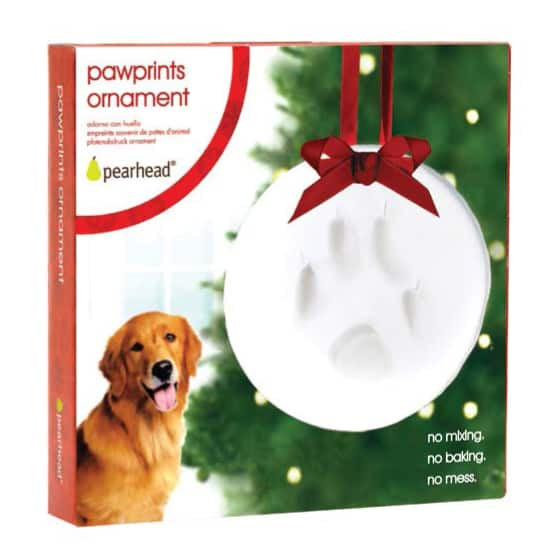 Pearhead Pawprints Ornament 