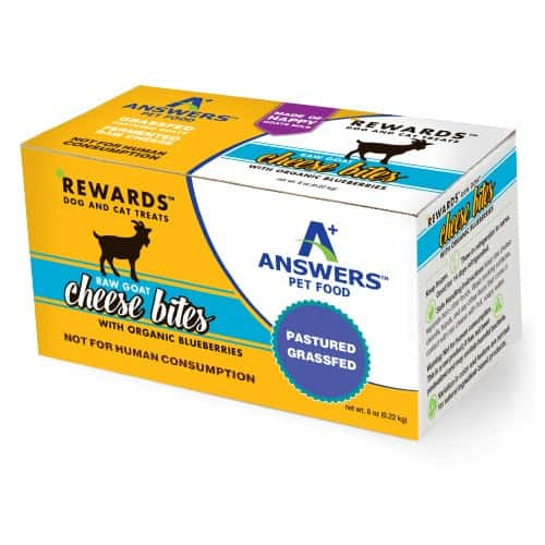 Answers Raw Goat Cheese w/Blueberries