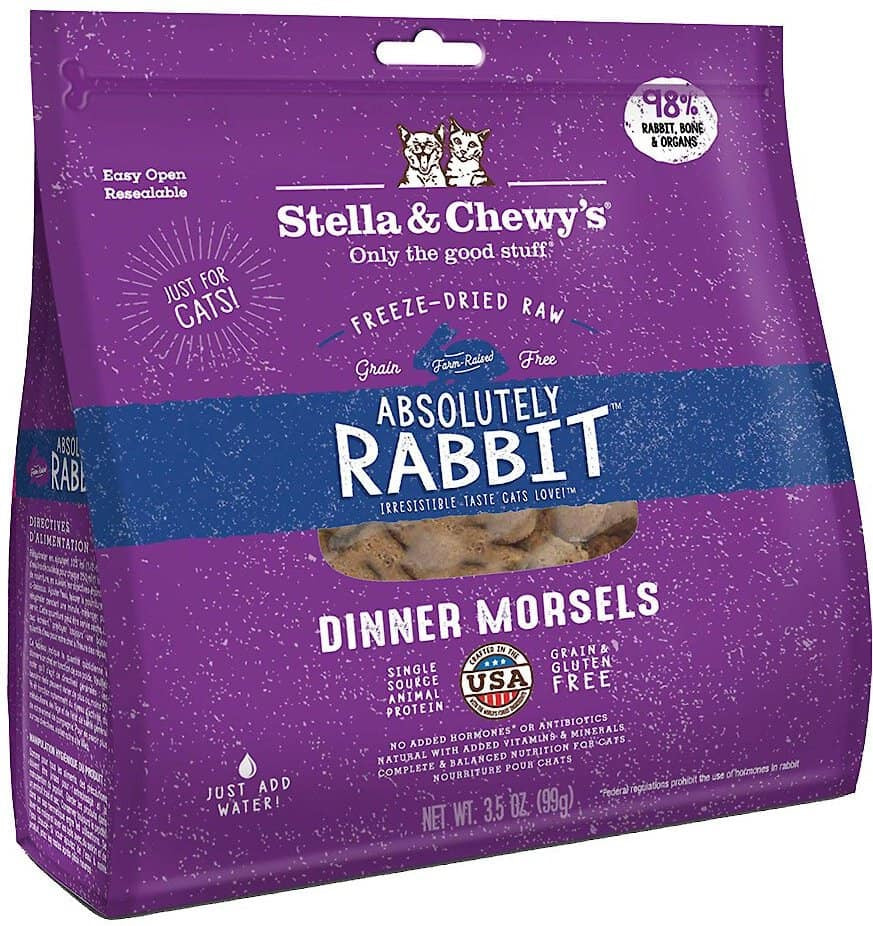 Stella & Chewy's Absolutely Rabbit Dinner Morsels Freeze-Dried Raw Cat Food