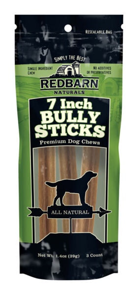 RedBarn 7" Bully Stick 3 Pack