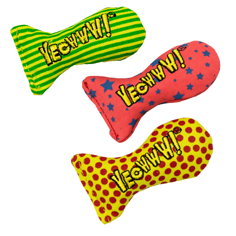 Yeow Stinkies Catnip Sardines Cat Toy