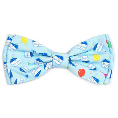 The Worthy Dog Bow Tie - Blue Cake