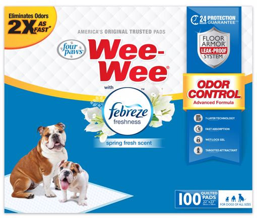 Wee-Wee Febreeze Potty Pads 100pk