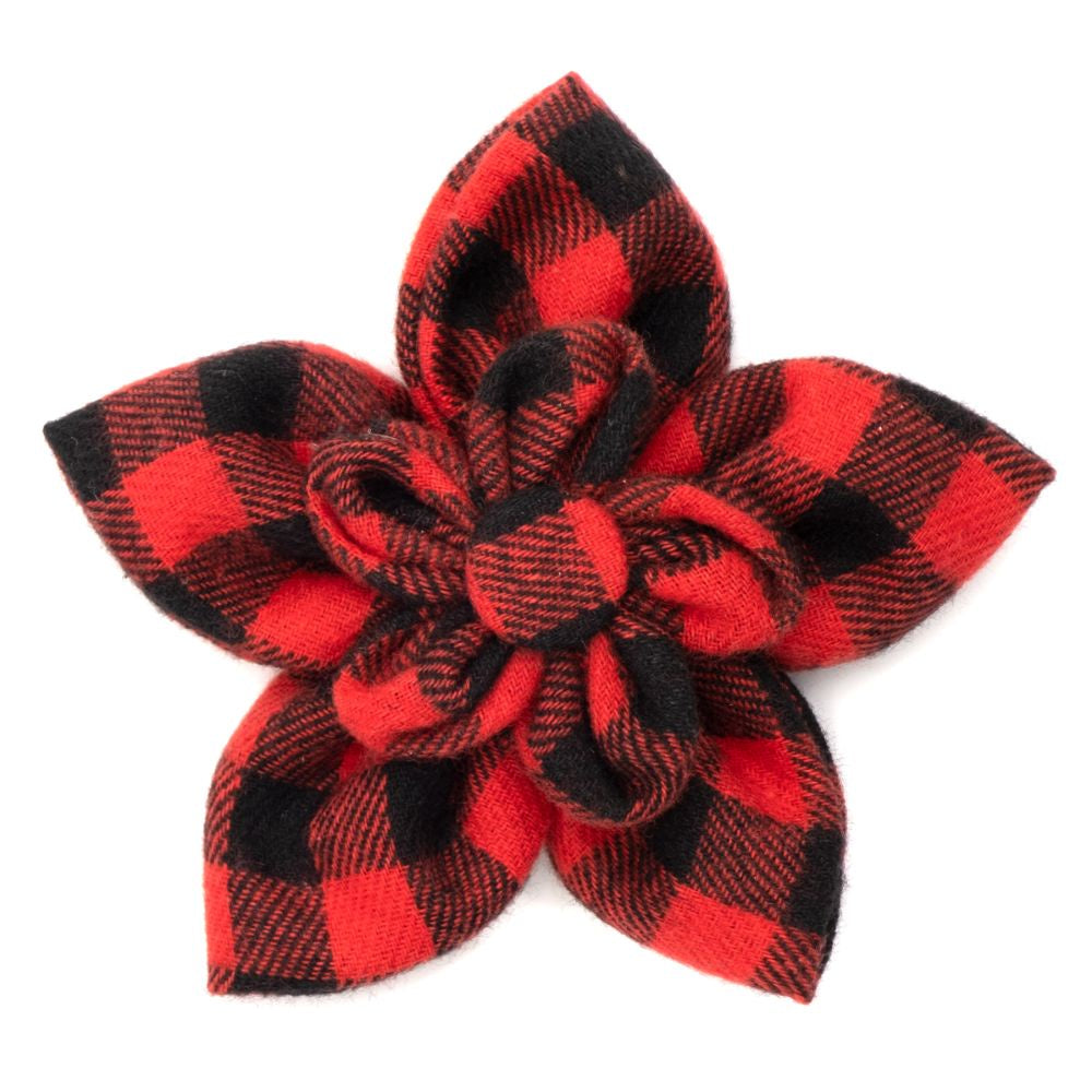 The Worthy Dog Flower - Red Buffalo Plaid