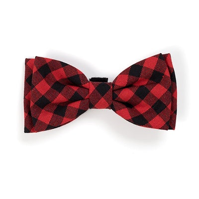 The Worthy Dog Bow Tie - Red Buffalo Plaid