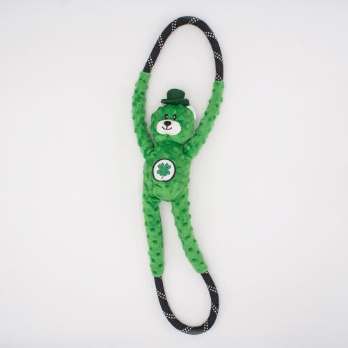 Zippy Paws RopeTugz - St. Patty's Teddy