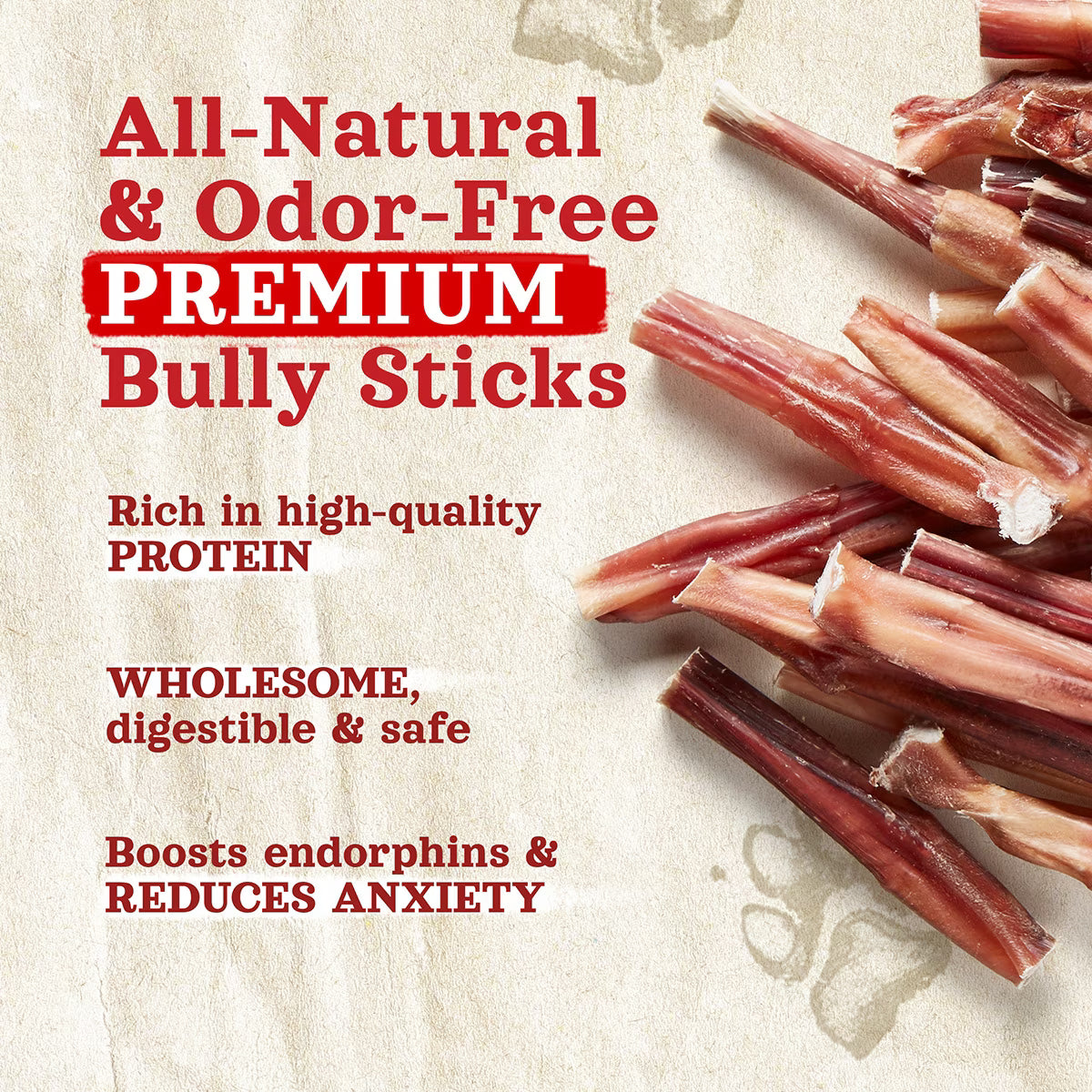 Natural Farm Odor-Free Bully Sticks 6"