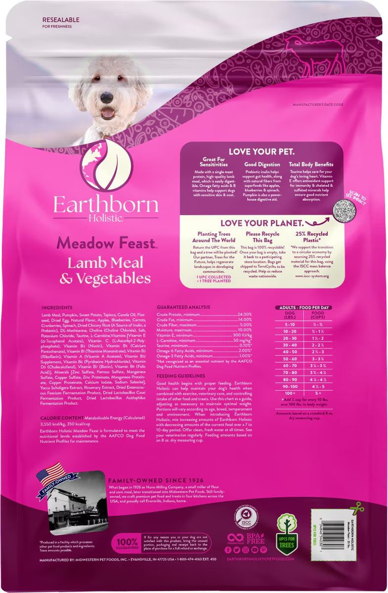 Earthborn Holistic Dog Grain Free Meadow Feast